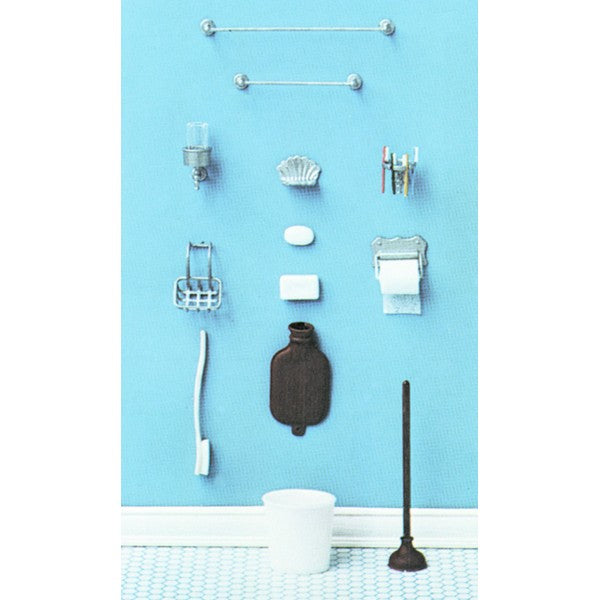 Dollhouse Miniature Bathroom Accessories