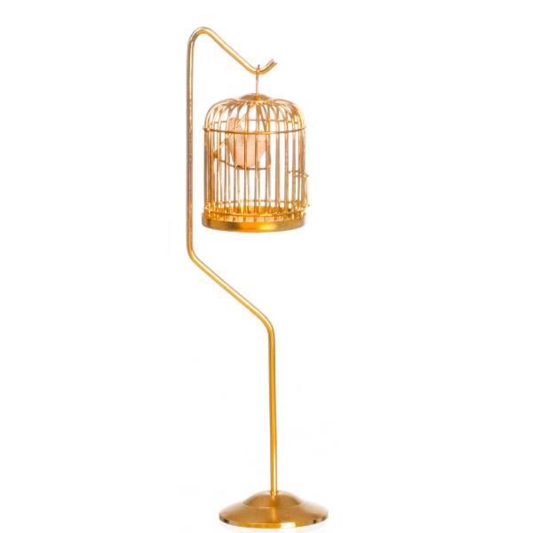 Brass Dollhouse Miniature Birdcage