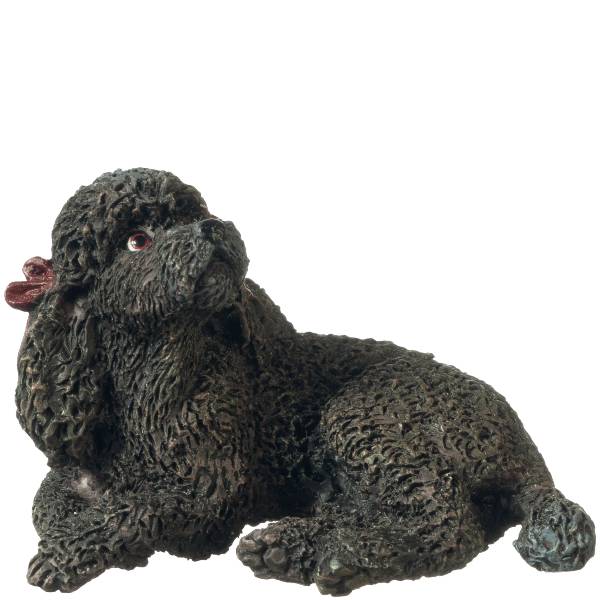 Dollhouse Miniature Black Poodle