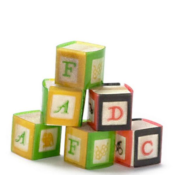 Dollhouse Miniature Baby Blocks