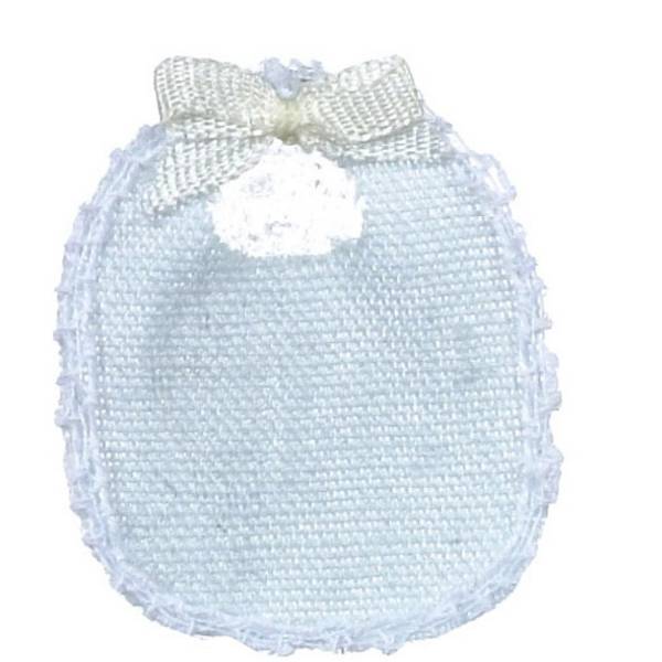 Blue Dollhouse Miniature Bib