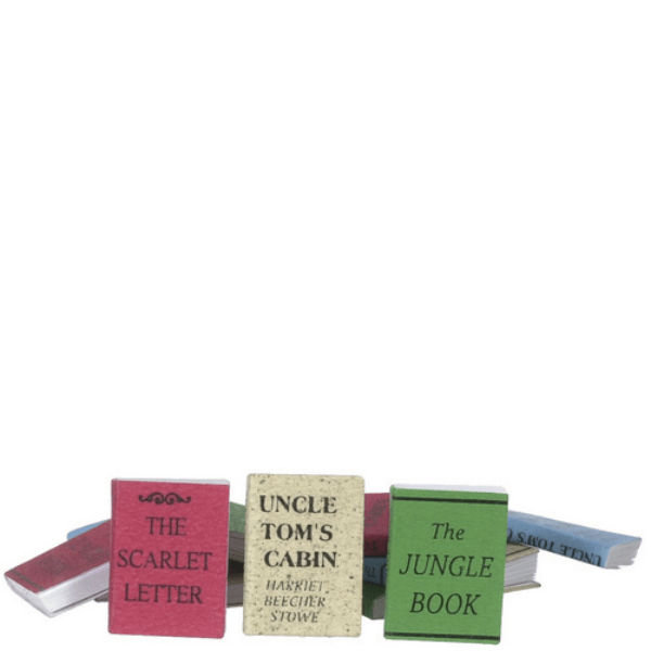 12 Dollhouse Miniature Books