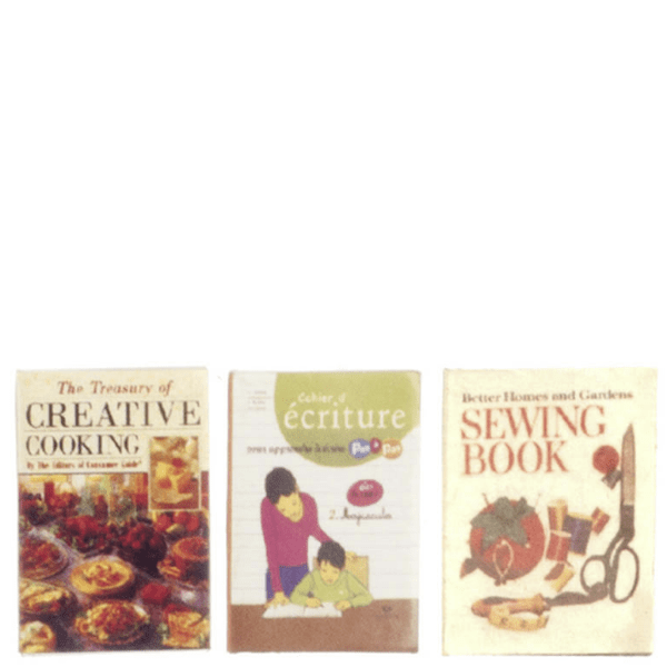 Trio of Dollhouse Miniature Books
