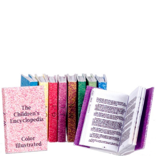 Dollhouse Miniature Children's Encyclopedia Set