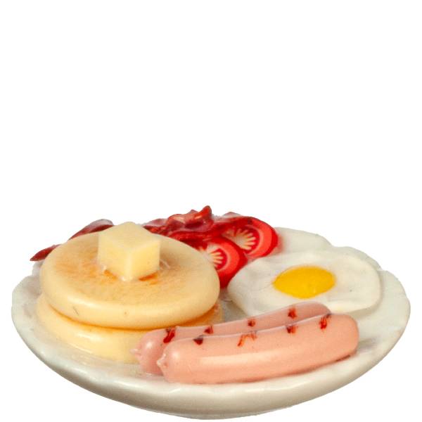 Dollhouse Miniature Breakfast Platter