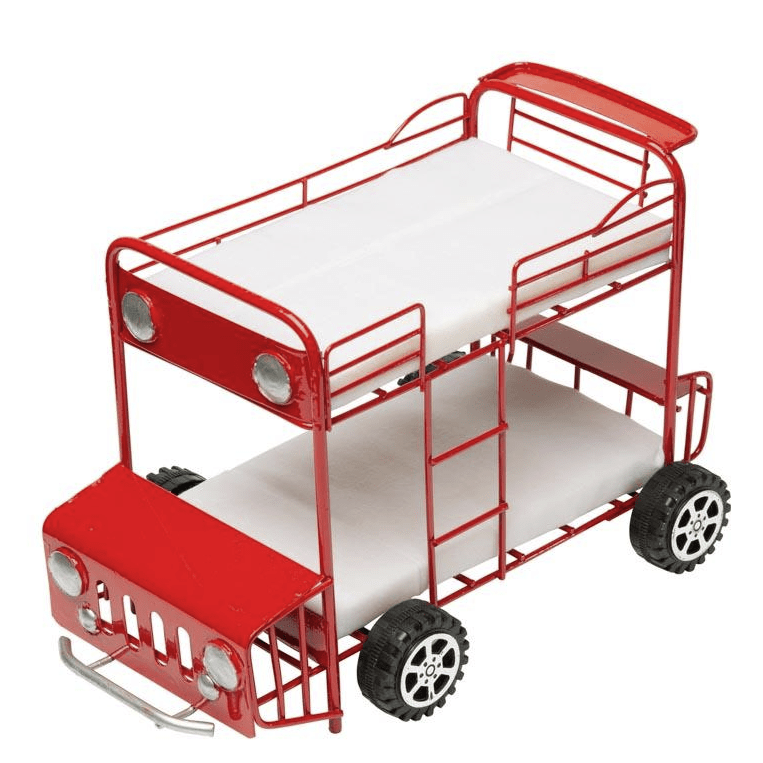 Double Decker Dollhouse Miniature Bunk Bed