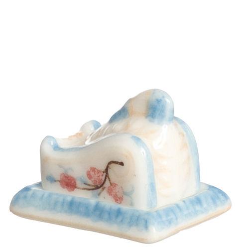 Dollhouse Miniature Butter Dish with Cover