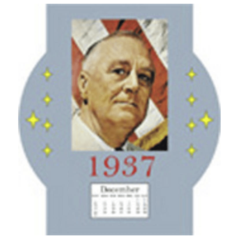 FDR Dollhouse Miniature Calendar