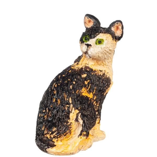 Dollhouse Miniature Calico Looking Cat