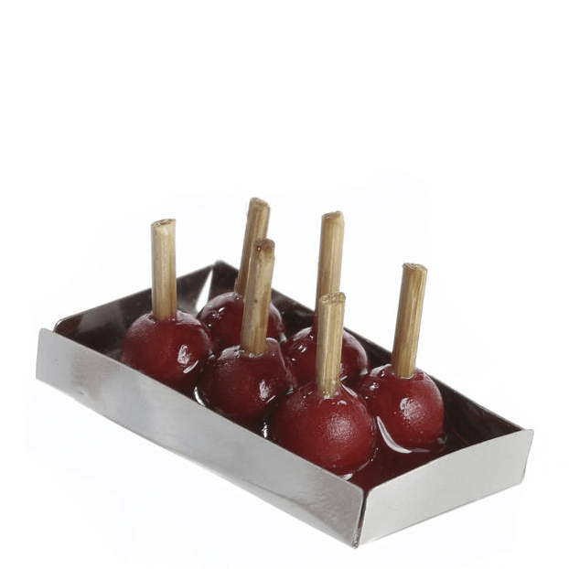 Dollhouse Miniature Candy Apples on a Tray
