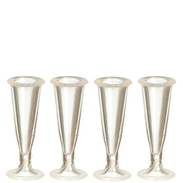 Dollhouse Miniature Champagne Flutes