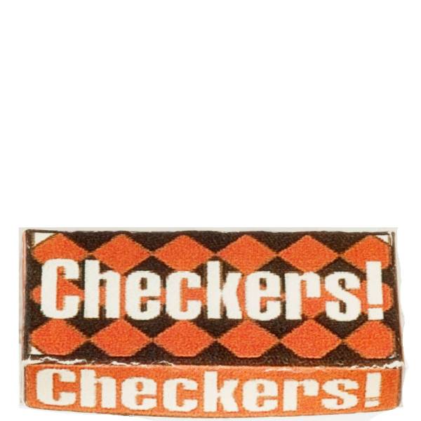 Dollhouse Miniature Checkers Box