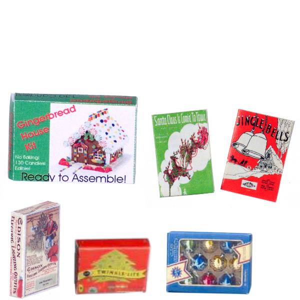 Assorted Dollhouse Miniature Christmas Accessories