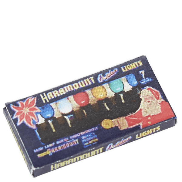 Dollhouse Miniature Christmas Lights Box