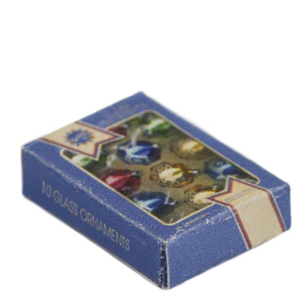 Vintage Dollhouse Miniature Christmas Ornaments Box