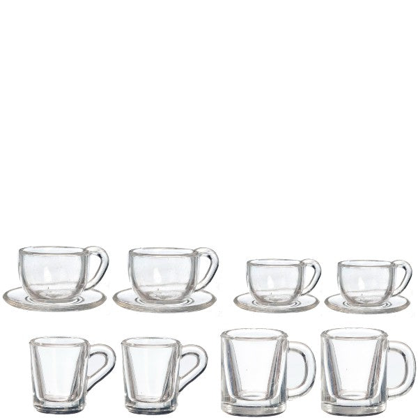 10 Dollhouse Miniature Coffee Cups