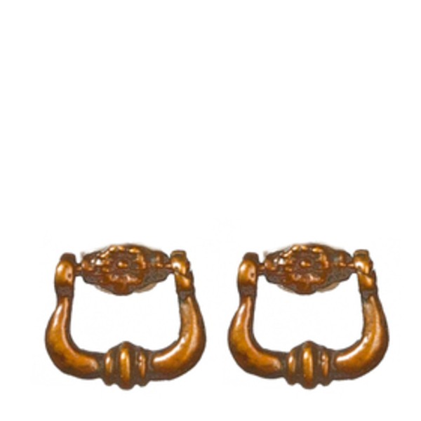 Antique Brass Dollhouse Miniature Drawer Pulls
