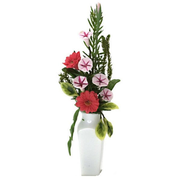 Dollhouse Miniature Floral Arrangement in a Vase