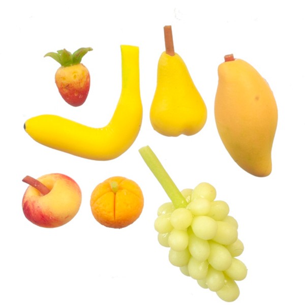 7 Pieces of Dollhouse Miniature Fruit
