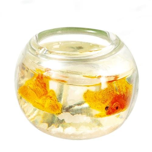 Dollhouse Miniature Goldfish in a Bowl