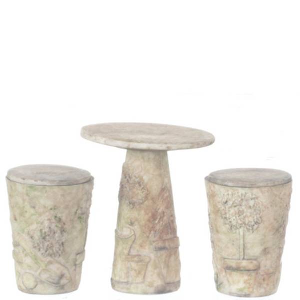 2 Green Garden Chairs & Table