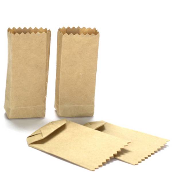 4 Dollhouse Miniature Grocery Bags