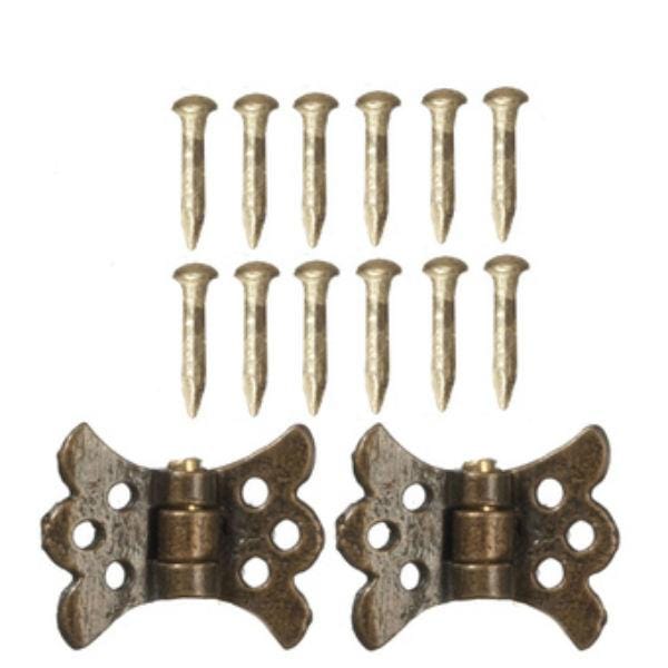 Antique Bronze Hinges with Pins