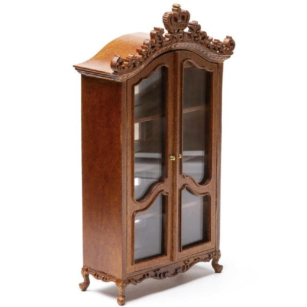Walnut Dollhouse Miniature Royal Etienne Hutch