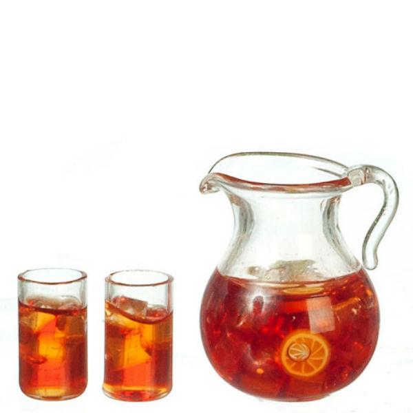 Dollhouse Miniature Iced Tea Set