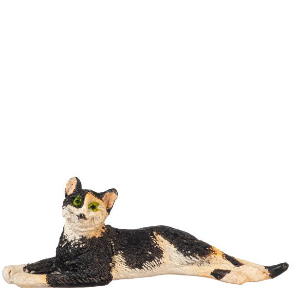 Dollhouse Miniature Stretched Calico Cat