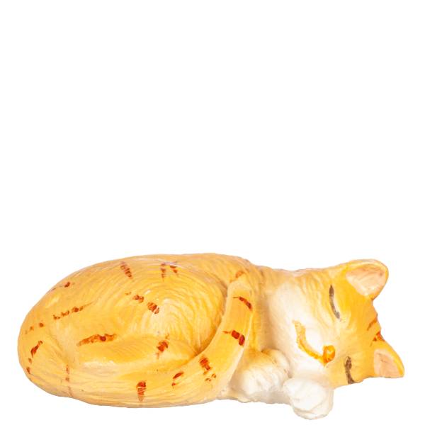 Dollhouse Miniature Laying Orange Cat