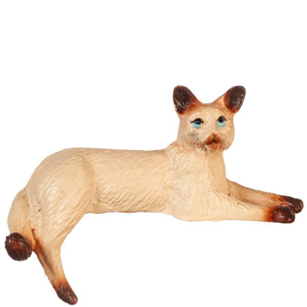 Dollhouse Miniature Laying Siamese Cat