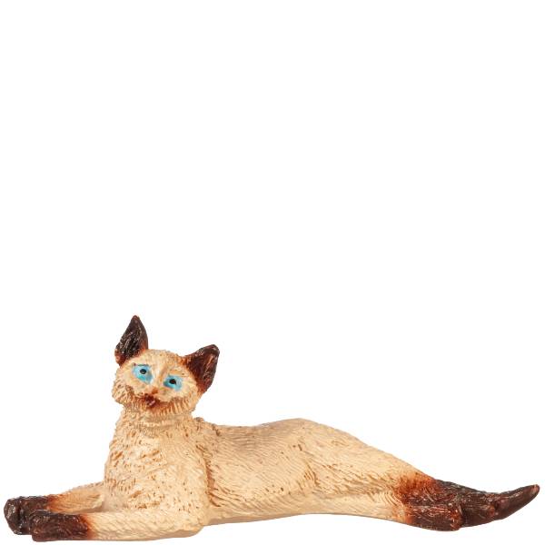 Dollhouse Miniature Stretched Siamese Cat