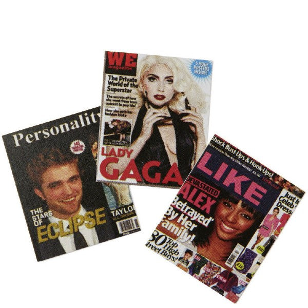 3 Dollhouse Miniature Magazines