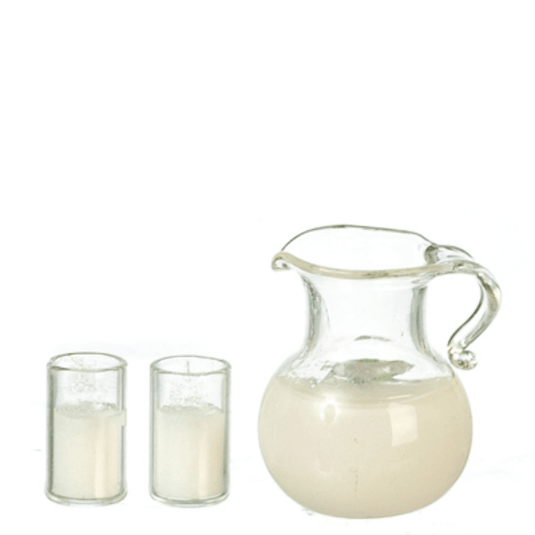 Dollhouse Miniature Milk Set