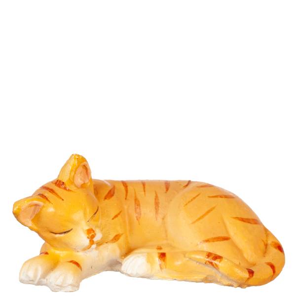 Dollhouse Miniature Sleeping Orange Cat