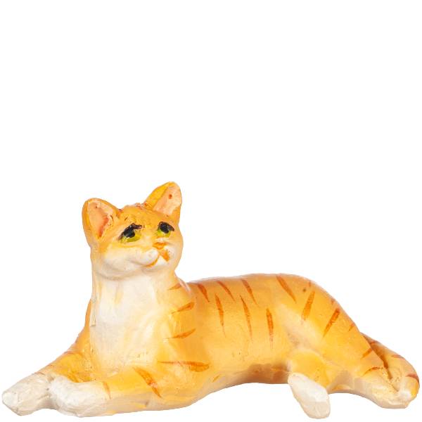 Dollhouse Miniature Relaxed Orange Cat