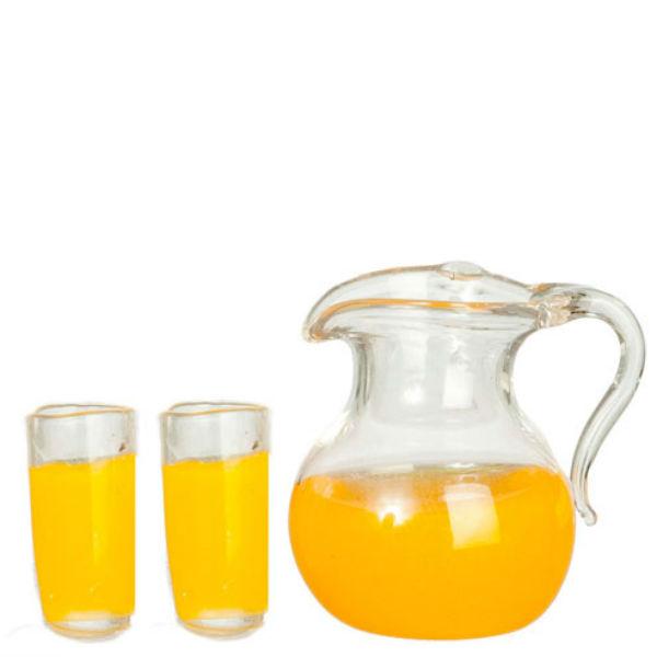 Dollhouse Miniature Orange Juice Set