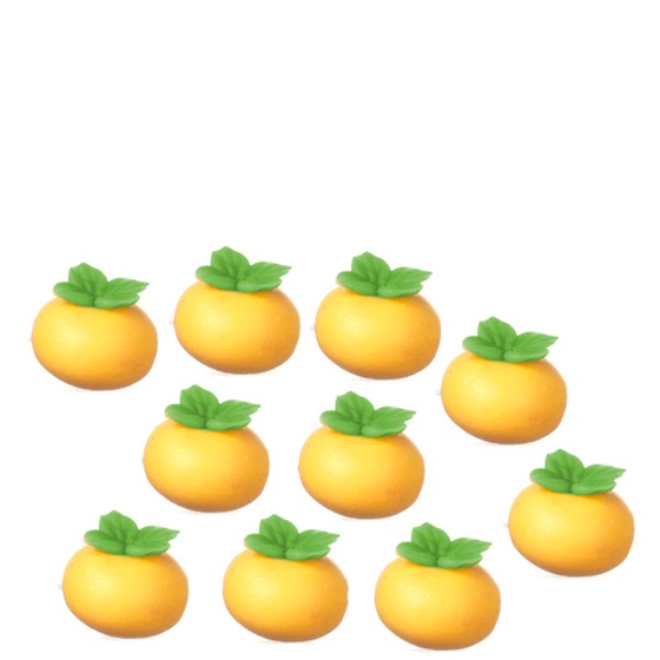 10 Dollhouse Miniature Oranges