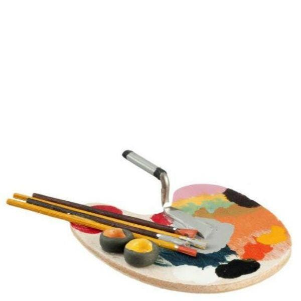 Dollhouse Miniature Artist's Palette Set