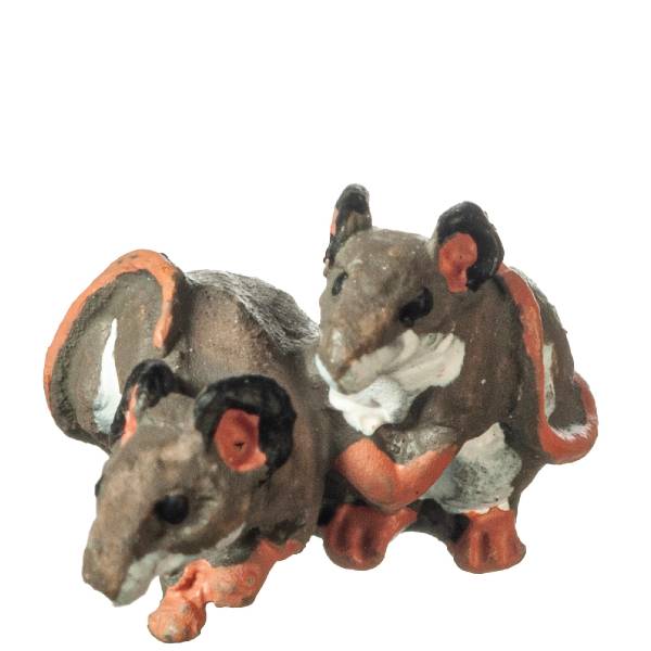 Dollhouse Miniature Pair of Mice