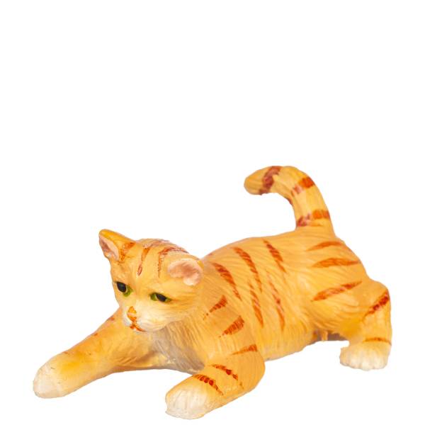 Dollhouse Miniature Playing Orange Cat