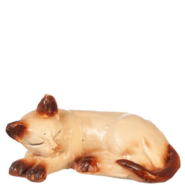 Dollhouse Miniature Sleeping Siamese Cat