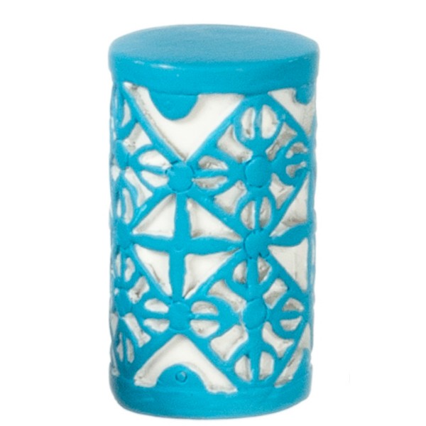 Blue Dollhouse Miniature Side Table