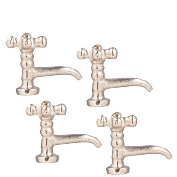 Dollhouse Miniature Chrome Spigots