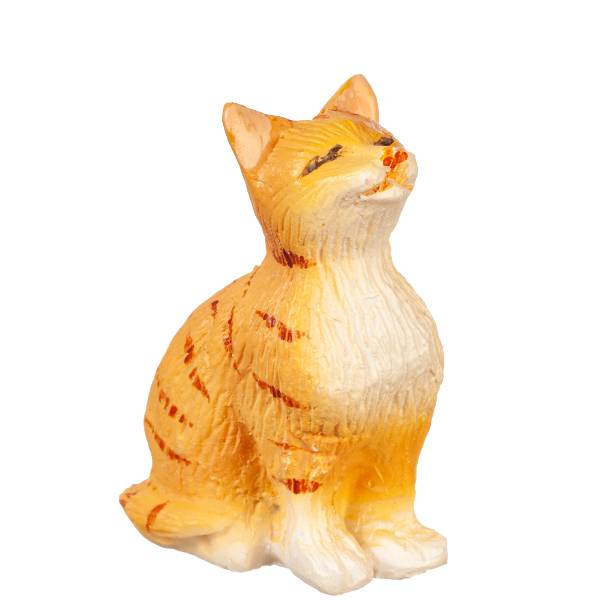 Dollhouse Miniature Sitting Orange Cat