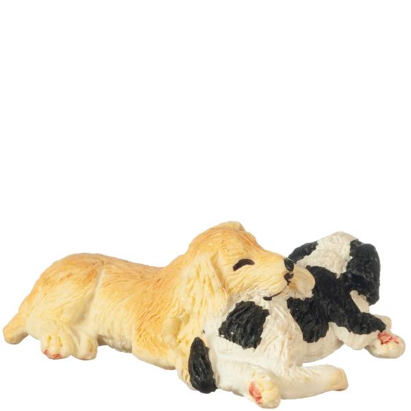 Dollhouse Miniature Sleeping Puppies