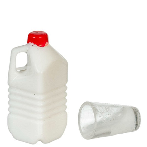 Dollhouse Miniature Spilled Milk Set