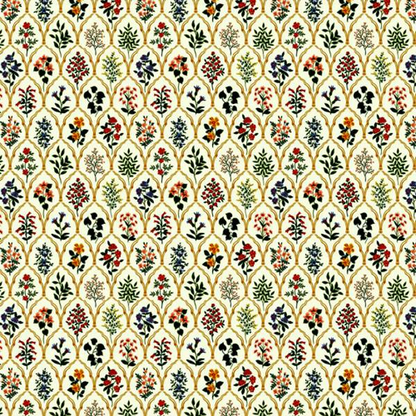 Dollhouse Miniature Floral Stained Glass Sheet