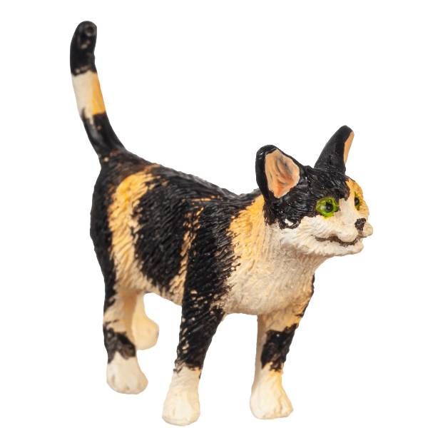 Dollhouse Miniature Standing Calico Cat